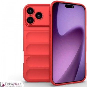Magic Shield guminis dėklas su kameros apsauga - raudonas (Apple Iphone 17 Pro Max/18 Pro Max) Magic Shield guminis dėklas su kameros apsauga - raudonas (Apple Iphone 17 Pro Max/18 Pro Max)